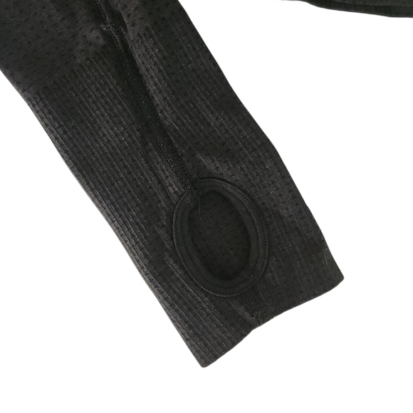 GYMSHARK Black Long Sleeve Crop Top with Thumbholes Vital Seamless Crop Small - Picture 5 of 11